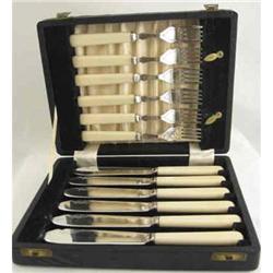 Fish Knives & Forks Boxed Set c1950 English #2031609