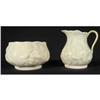Image 1 : Irish Belleek Creamer & Sugar 1926 to 1946 #2031639