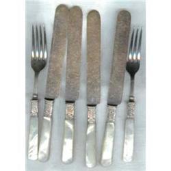 Pearl Handled Knives & Forks c1900 Set #2031720