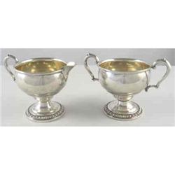 Sterling Creamer and Sugar Bowl set. #2031721