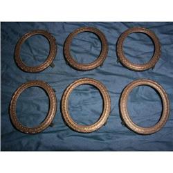 6 vintage metal picture frames #2031741