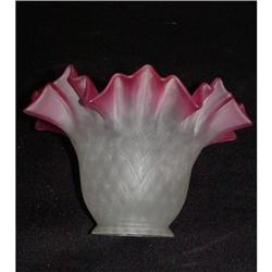 Glass shade with  ruffle. #2031747