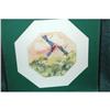 Image 1 : Octagonal Dragonfly Water Color Painting Signed#2031830