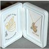 Image 1 : 10K Gold Angel Necklace  in frame box  #2031946