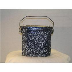 Vintage Cobalt Blue Enamel Lunchbox  #2031996