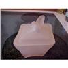Image 1 : Powder Jar Pink Frosted , diamond shape #2032049
