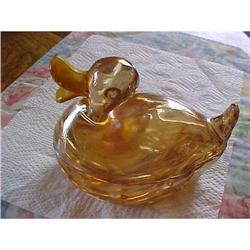 Powder Jar, duck for handle; good condition. #2032057