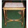 Image 1 : Louis XVI  French table gilt marble top #2032192