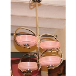 Original Art Deco 4 L Chandelier #2032225