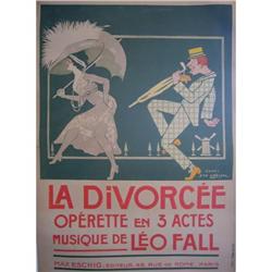 La Divorcée - Vintage Theatre Poster C 1911 #2054791