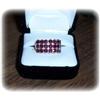 Image 1 : 14k Ruby & Diamond Multi-Row Wide Band #2054807