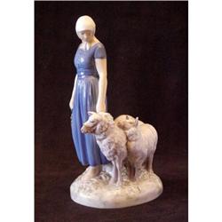 Bing and Grondahl Girl With Sheep Figurine #2055127