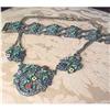 Image 1 : Czech enamel and marcascite set of jewels #2055240