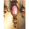 Image 1 : STUNNING Vintage Deco CZECH PINK necklace #2055268