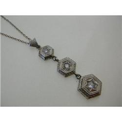 3 Diamond Past, Present, Future necklace #2055300