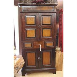 ANTIQUE DUTCH ARMOIRE CABINET LINEN PRESS #2055451