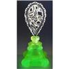 Image 1 : CZECH VASELINE GLASS PERFUME BOTTLE CHERUBS #2062031