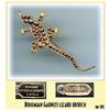 Image 1 : BOHEMIAN GARNET LIZARD BROOCH JW191 #2062040