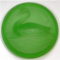 SWIMMING SWAN Art Deco Glass Powder Jar (Sml) #2062385