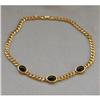 Image 1 : NAPIER Enamel Cabochon Goldtone Chain Necklace #2062390