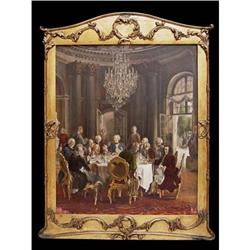 Colored Print a. Die Tafelrunde by Menzel #2062507