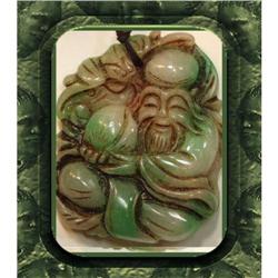 Ancient Chinese Jade carved Buddha necklace #2062571