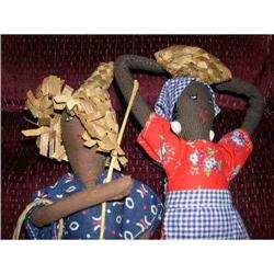 9" Black Cloth Island Couple Doll #2075342
