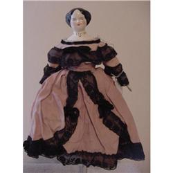 Doll China Ruth Gibbs 12" Mrs. Eustis Godey #2075549