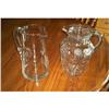Image 1 : Two Vintage Crystal Glass Pitchers #2012595