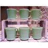 Image 1 : Fire King Jade-ite D Handle Mugs Set of 6 #2012975