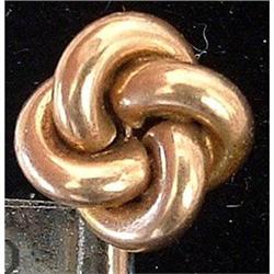 ANTIQUE 10 KARAT GOLD LOVE KNOT STICKPIN #2013060