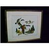 Image 1 : Geese in Flight Needlepoint 26.5 x 22.5 Framed #2013301