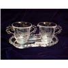 Image 1 : Imperial "Candlewick" Etched Creamer, Sugar, #2013319