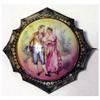 Image 1 : Victorian Limoges porcelain pin in a brass #2013630