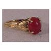 Image 1 : 14K yellow gold 1 1/2 cts coral ring ( size #2013645