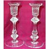 Image 1 : WATERFORD Crystal CANDLEsticks - PAIR - 8 inch #2013871