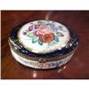 Image 1 : Hand Painted Cobalt Blue Trinket Box #2014069