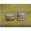 Image 1 : Nice Staffordshire sugar bowl& creamer #2014099