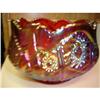 Image 1 : CARIVNAL GLASS BOWL  (rare red ) #2014195