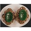 Image 1 : ANTIQUE Cameo Intaglio Screw oN earrings #2014304