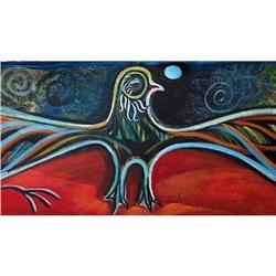 Contemporary Art Mystic Eagle Original Painting#2027331