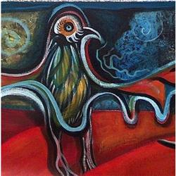 Contemporary Art Mystic Eagle Original Painting#2027332