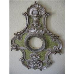 Italian resin silver w green picture frame!  #2028235