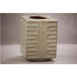 Chinese  celadon  cong  style  vase #2043947