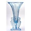 Image 1 : Ice Blue Pressed  Glass Rocket Vase #2044192