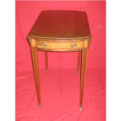 Beautiful inlaid drop leaf side table #2044451