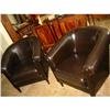 Image 1 : A Brown Italian Leather Arm Chair! #2044584