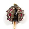 Image 1 : Ruby and Diamond "lady bug" Stick Pin #2044627
