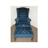 Image 1 : Winged-back Chair with Ottoman #2044752