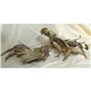 Image 1 : Pr Bronze Asian Rooster Cock Fight Sculpture #2044799